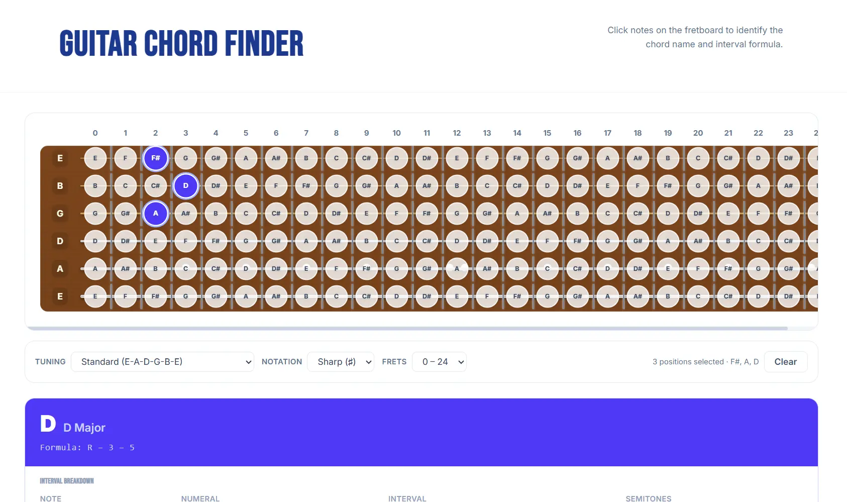 Chord Finder preview
