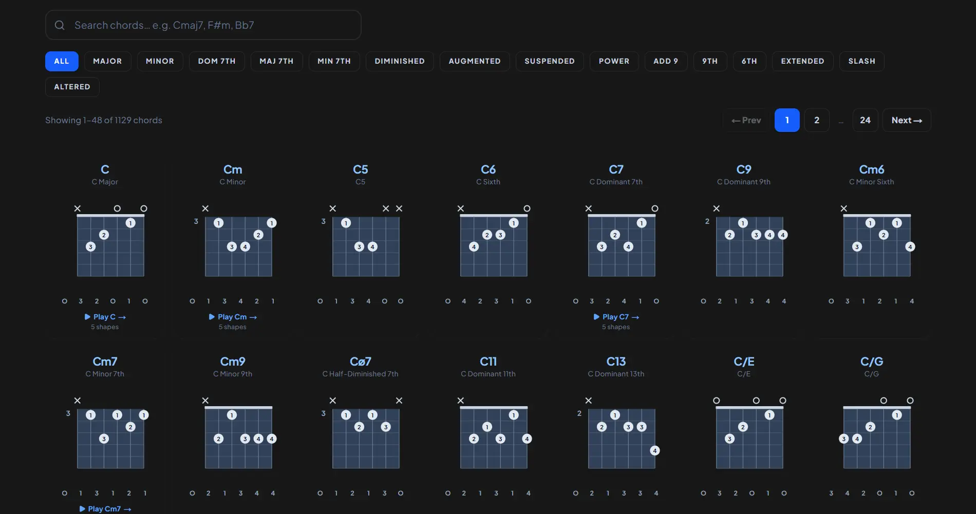 Chord Library preview