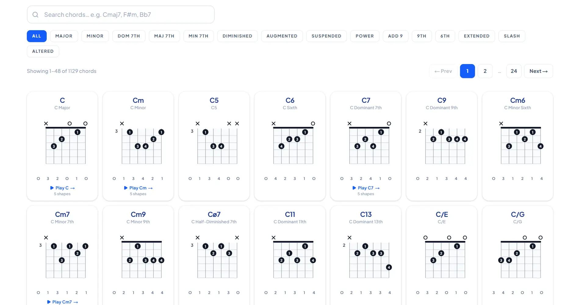 Chord Library preview