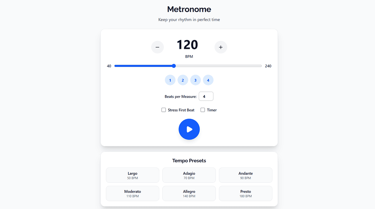Metronome preview