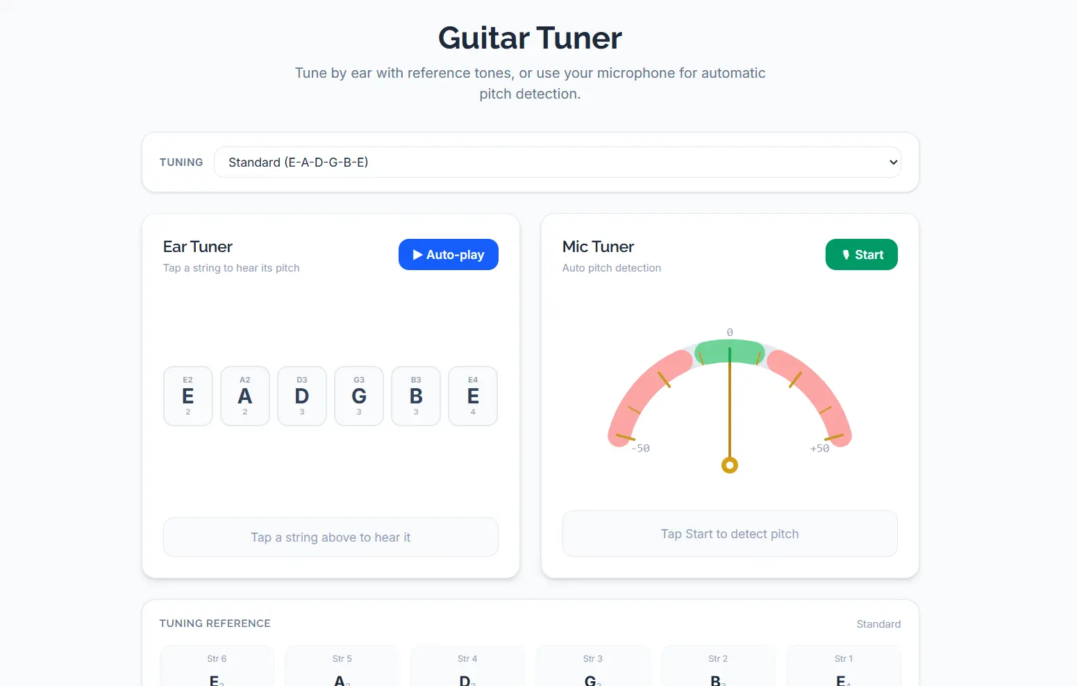 Guitar Tuner preview